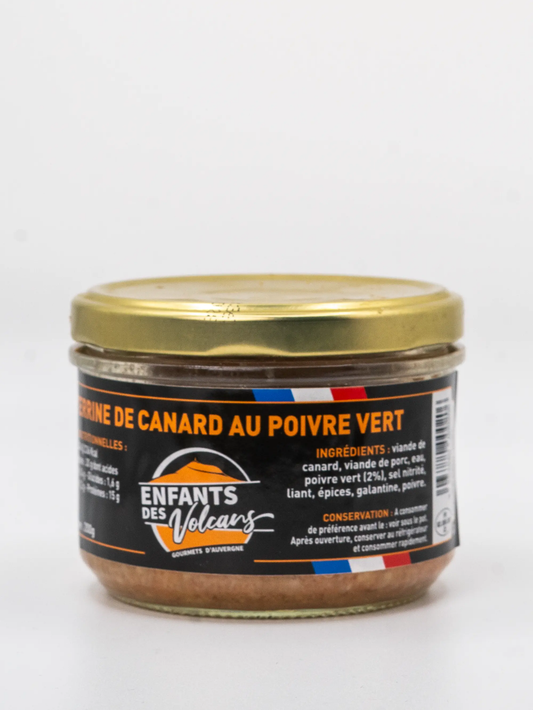 Terrine de canard au poivre vert Enfants Des Volcans