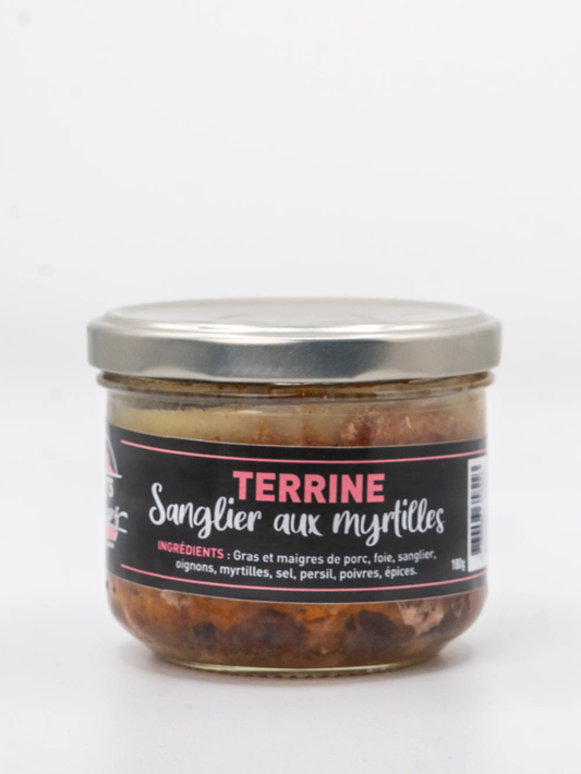 Terrine de sanglier aux myrtilles Enfants Des Volcans