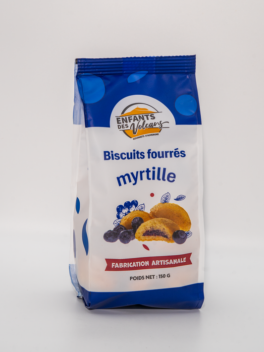 Nos biscuits fourrés artisanaux : myrtille, framboise et pâte à tartiner