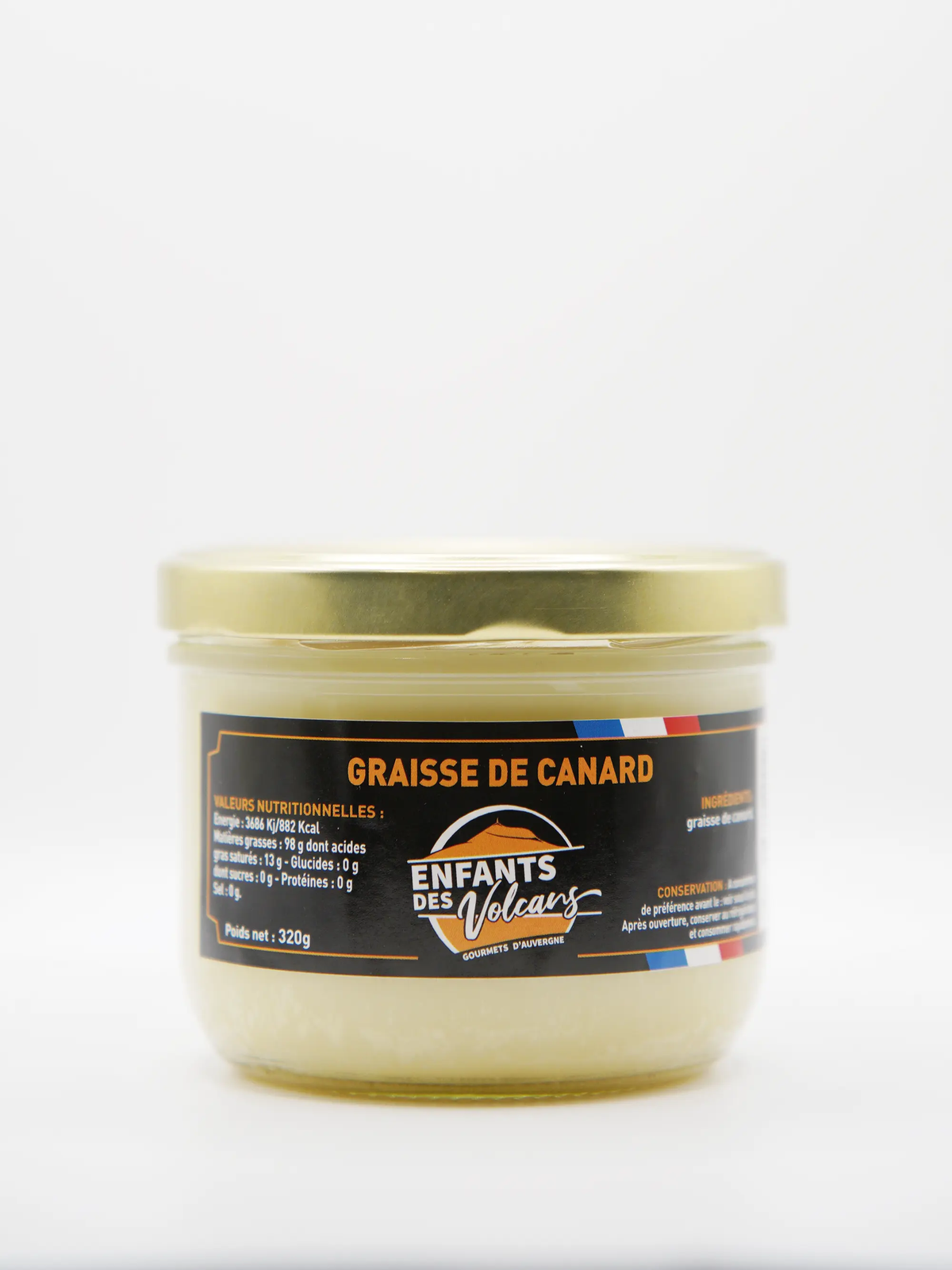 Graisse de canard 320g - Cuisine du terroir Auvergne

