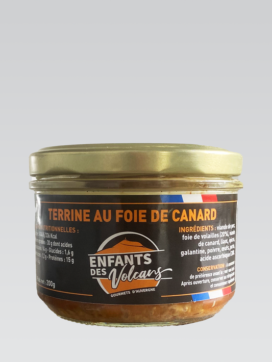 Terrine de Canard avec 20% Foie Gras 200g | Spécialité Épicerie Fine