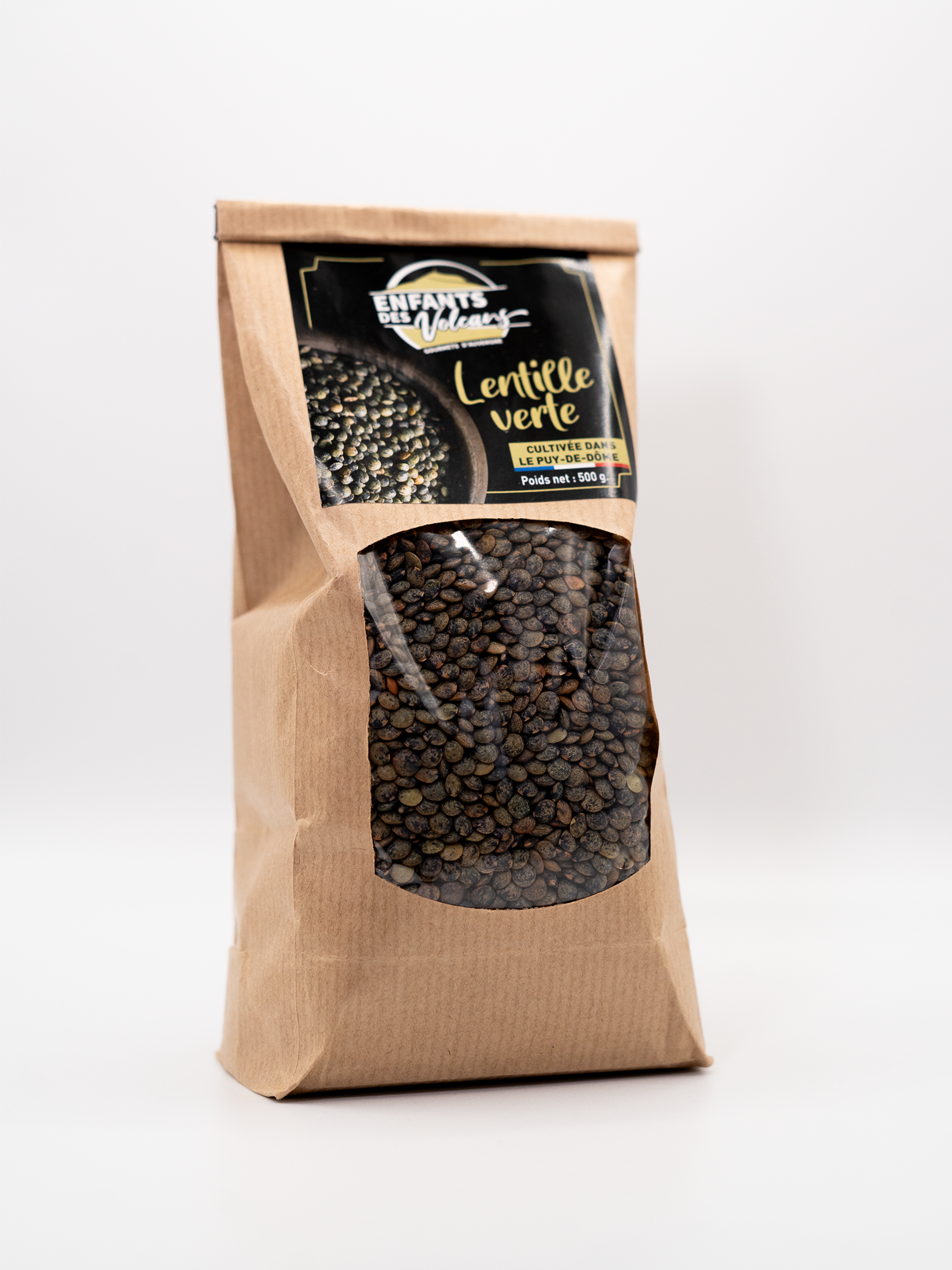 Lentilles vertes d'Auvergne producteur local Ménétrol