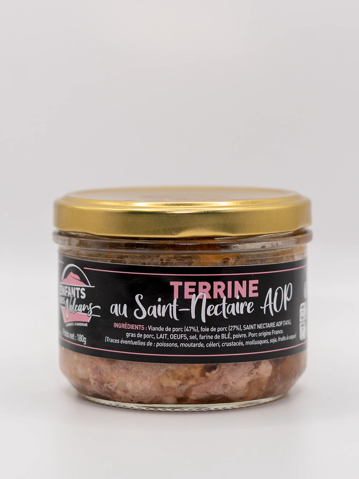 Terrine au Saint-Nectaire AOP 180g - Enfants des Volcans Auvergne
